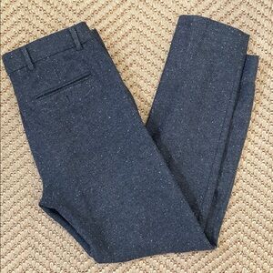 Club Monaco Sutton Slim Fit Wool Blend Pants - Black / Grey - 31